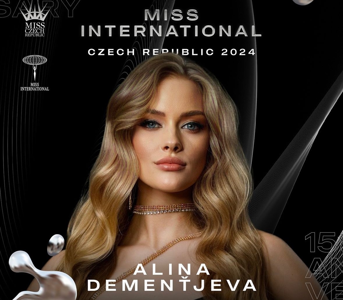 Miss International CZ 2024 se stala Alina Demenťjeva